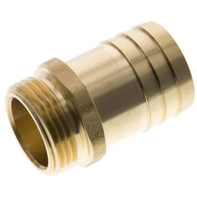 G 1'' Buitendraad x 32mm Messing Slangpilaar 16 Bar