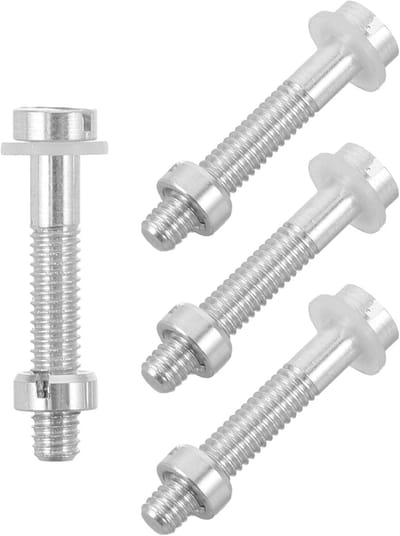 Elementhouder Schroeven - Montage Hardware - Platenspeler Reparatie - Precisie Aluminium - 1.85 x 0.40 cm