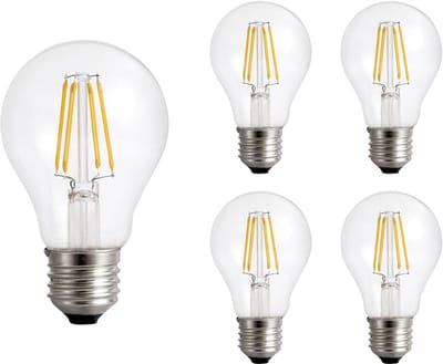 Spectrum LED Lamp A60 E27 - 8.5W - 230V - 1200 Lumen - 4000K Neutraal Wit - Ø60mm - Voor Plafondlamp, Tafellamp of Vloerlamp - 5 stuks