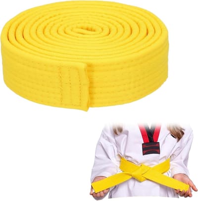 Judo Riem - Vechtsport Band - Training en Wedstrijden - Duurzaam Katoen - 240 cm - Geel