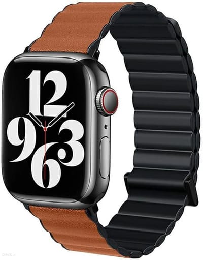 Beline Apple Watch Magnetic Pro band 38/40/41mm zwart/bruin zwart/bruin doosje