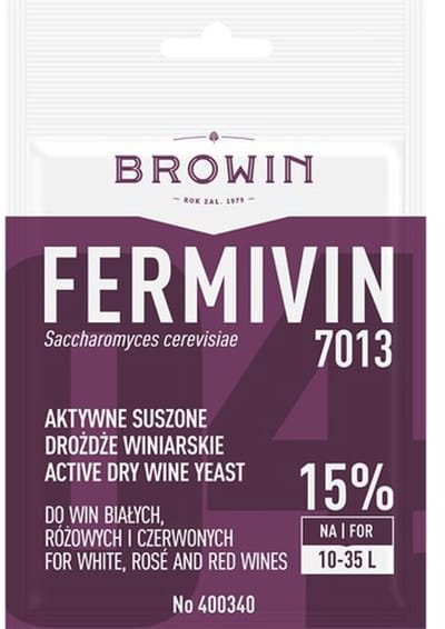 Browin - Droog Wijn Gist - 7g - Snel en Efficiënt - Voor Witte, Rode en Rosé Wijn
