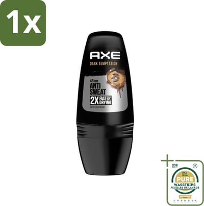 1 x Axe - Deodorant Roller - 48hrs Anti Sweat - Dark Temptation - Anti-transpirant - 50 ml- 48 Uur Bescherming - Antitranspirant Roller - Deodorant Roller - Zweetbestendig - Geur