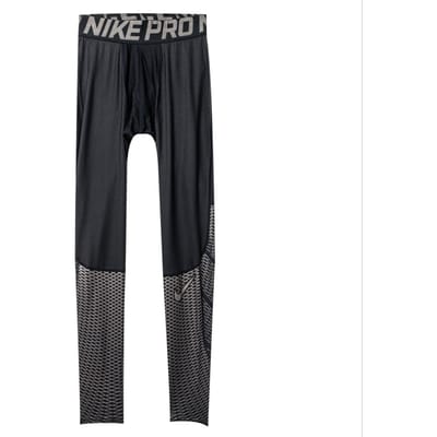 Nike Professionele Slim Fit Effen Kleur Letterprint Negenpunts Sportbroek Heren Broeken Zwart 744283-010 XL black