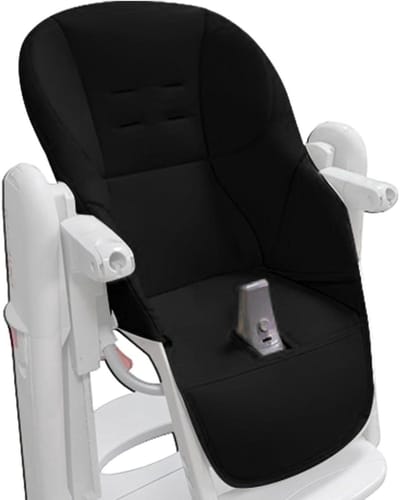 Kinderstoel Zitkussen - Beschermend Kussen - Comfortabel Zitten - Slijtvast PU-leer - 80x40x2cm - Zwart