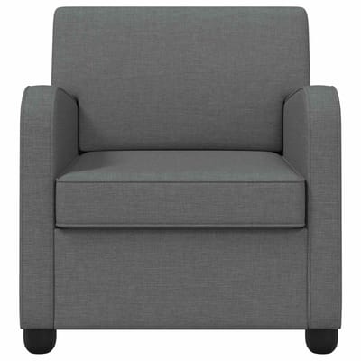 vidaXL - Fauteuil - Donkergrijs - Stof