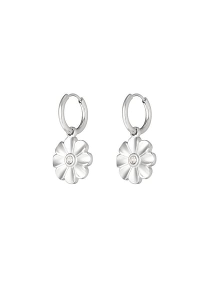 Oorbellen - Margriet - Zilverkleur - Stainless steel - Dames