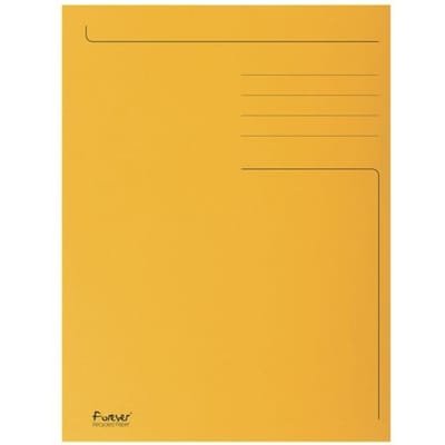 Exacompta 50x FOREVER® bedrukte map met 3 kleppen - 280gm2 - 24x32 cm voor A4 - Oranje - 448009E