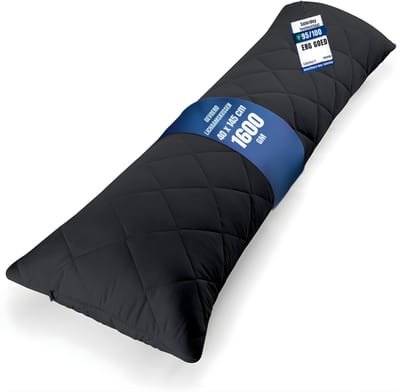 DnA® Kniekussen - Kniekussen Voor In Bed - Kniekussen Voor In Bed Zijslapers - Blauw - ‎145cm x 40cm x 1cm