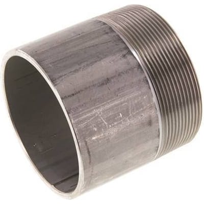 R 3'' Buitendraad x 88.9mm RVS Pijpnippel met Las uiteinde 20 Bar DIN 2982 - 80mm - FL2S-MS-ST-300R-88P9-80L