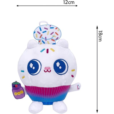 Gabby's Poppenhuis Knuffel Mercat Cartoon Pluche Pop Zeemeermin Kat Auto Kinderen Verjaardag Kerstcadeau white