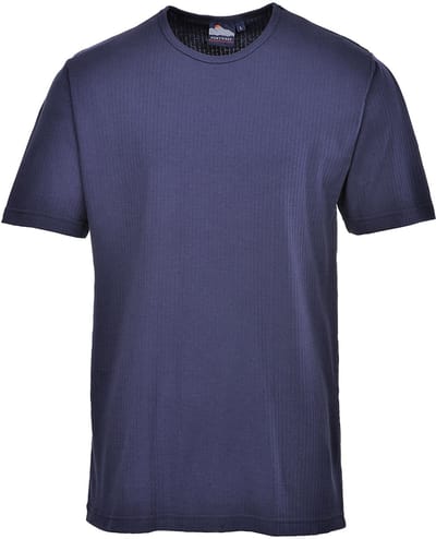 Portwest Thermisch T-Shirt Korte Mouw B120 - Marine - L