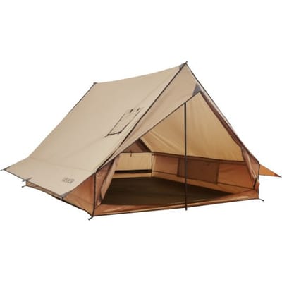 VEVOR kampeertent, 2-persoons huttentent met kachelaansluiting en stokken, waterdichte wintertent met grondzeil, draagbare 4-seizoenententen voor wandelen, vissen, jagen en backpacken