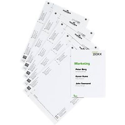 Papieren inserts, voor 149 x 210 mm (A5), 10 borden