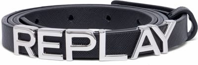 REPLAY Riem Logo Belt W95 Black Zwart