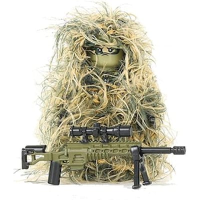 Militaire All-Terrain Sluipschutter Camouflage Kleding Bouwstenen Jungle SWAT Soldaat Figuren Wapens AWM M24 Wapenonderdelen Bakstenen Speelgoed