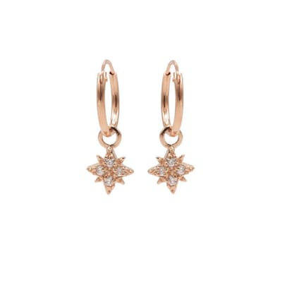 Karma Symbols oorbel Morningstar Rosé M2790