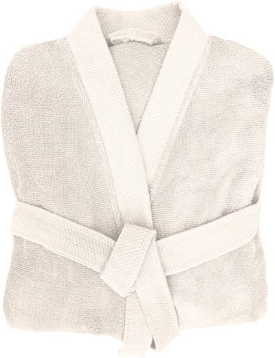 Heckettlane Badjas Katoen Premium - Off White - Maat M - Badjas 100% Katoen - Badjas / Kamerjas Dames - Badjas / Kamerjas Heren