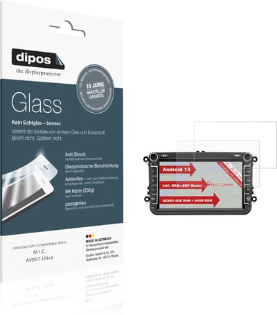 dipos – 2x Matte Pantserfolie geschikt voor M.I.C. AV8V7-Ultra | 9H Screenprotector