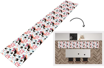 Keukenloper - Loper keuken - Zodiac - Kreeft - Patroon - 300x50 cm - Keukenloper vinyl