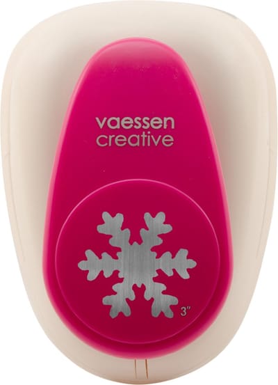 Vaessen Creative Pons - Figuurpons - Sneeuwvlok - 6,5 x 7,5 cm