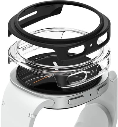 Ringke Slim 2-pack Case for Samsung Galaxy Watch 8 44mm - Clear-Black Matte