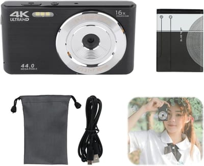 DailySupplies® Vlog Camera voor Beginners - Videocamera voor Kinderen en Volwassenen - Handycam - 4K Kwaliteit