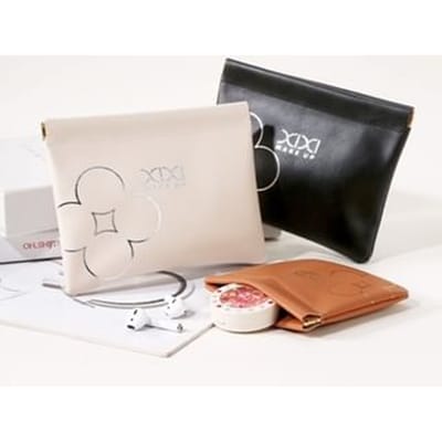 xixi - Small Makeup Bag - 3 Colors #Milky White