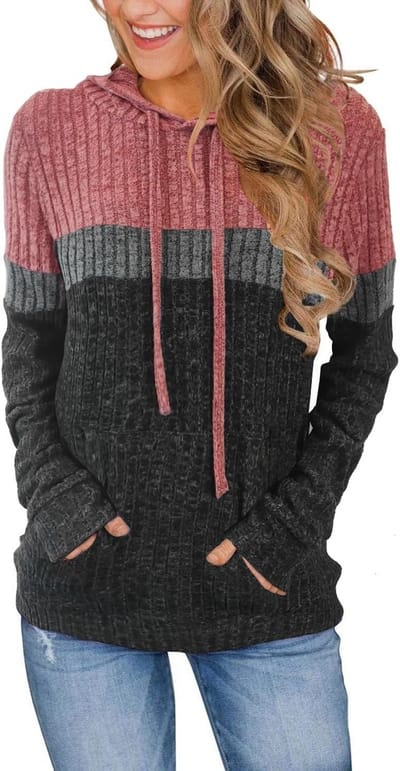 Dames Trui met Capuchon - Casual Elegante Sweater met Lange Mouwen