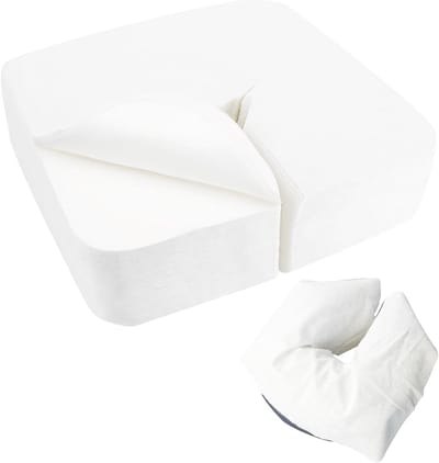 Pack van 500 Wegwerp Neusopen Katoenen Doeken voor Massagebed - 40 x 30 cm Zachte Fleece Gezichtsbedekking en Accessoires - Ideaal voor Massage en Schoonheidsbehandelingen
