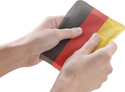 Amscan - Handwarmers Duitse vlag 2 stuks