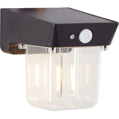 Brilliant Parson - Buiten wandlamp - LED 2W - Solar - 240 lm - 2700K - Sensor - IP44 - Zwart