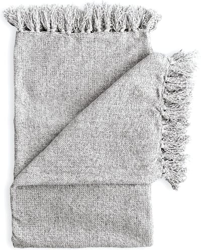 Zohome Plaid Ciniglia - Warme deken voor op de bank - Zacht - 140x200 cm - Grijs