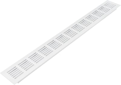 20" x 6,1 cm aluminium ventilatierooster voor vloer, muur en deurkanaal