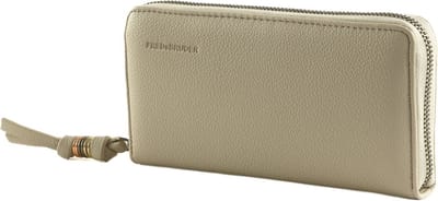 FREDsBRUDER Leren Portemonnee Keep On Smiling Wallet Cool Stone Lichtgrijs