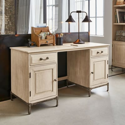LOBERON Bureau Aldrics grijs/zwart