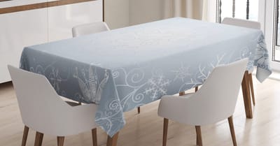 New Bed Ombre Kerstlijst, wervelingen Rechthoekig tafelkleed voor eetkamer en keuken, zeer duurzaam 140 cm B x 200 cm L