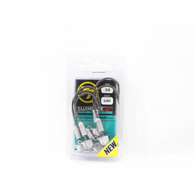 Tackle Tactics TT Swimlockz HD Tête Plombée 1/4 oz 5/0 H 4/paquet (4136) white