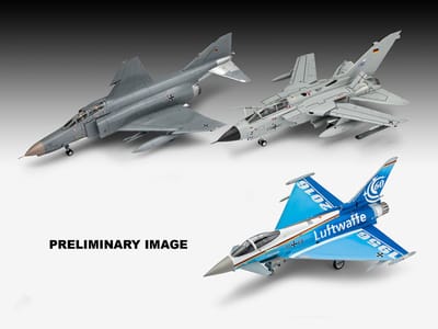 Revell Modelbouwpakket Vliegtuigen - 05627 - 70 Jaar Bundeswehr - 3 Duitse Straaljagers WWII - Vliegtuigen - Geschenkset Plastic - 1:72 - Modelbouw
