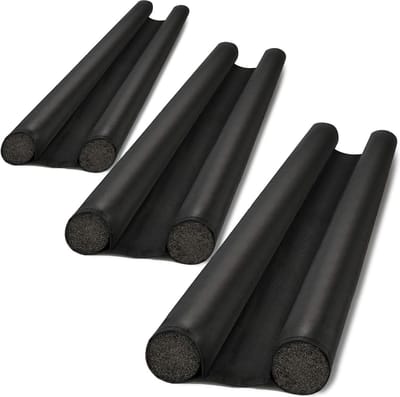 3x tochtstrips deur - deurbodemafdichting - tochtstopper dubbele afdichting - bescherming tocht geluid - 86 cm (003 stuks)