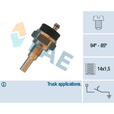 Temperatuurschakelaar, radiateurventilator FAE 36640