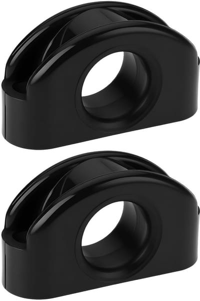 Allecto - Set van 2 Bullseye Fairlead 55x30mm voor Jachten en Vissersboten - Max Touw Diameter 17mm