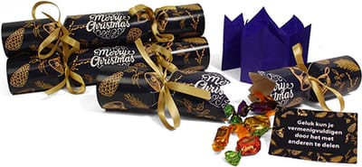 Christmas Cracker blauw - 24 stuks