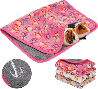 Famanu - Waterdichte fleece kooimat 3-pack voor cavia’s en kleine dieren
