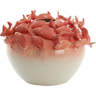 Light & Living - Vaas FISH - Ø40x27cm - Rood