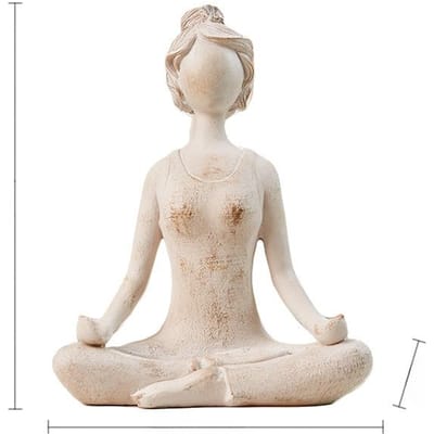 Lichte Luxe Scandinavische Abstracte Kunst Figuren Yoga Meisje Ornamenten Koffiehuis Raam Modern Eenvoudig Zachte Decoraties