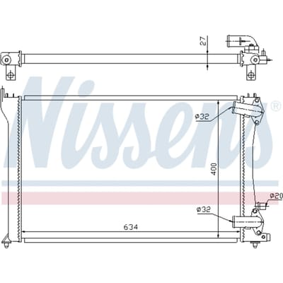 Radiator, motorkoeling NISSENS 63701