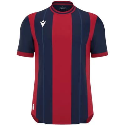 Macron Propus Eco Shirt Korte Mouw Heren - Marine / Rood | Maat: 3XL