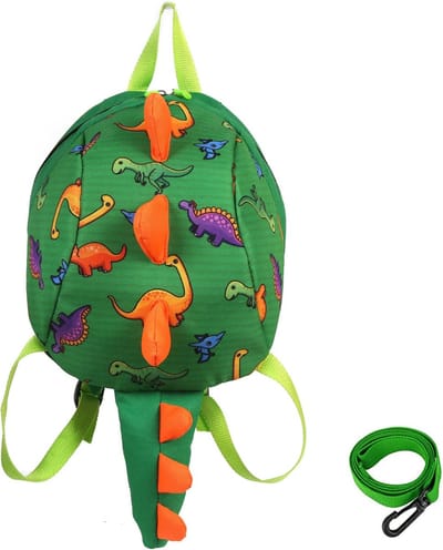Dinosaurus Rugzak voor Peuters met Teugels - Veiligheid en Comfort voor Jongens en Meisjes (Groen)