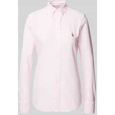 Overhemdblouse met labelstitching, model 'HEIDI'